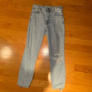 Abercrombie mom high rise jeans size 4L